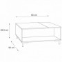 Coffee table GALACTIQUE sonoma + cement
