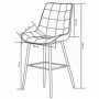 Bar chair MARGARITABAR light grey