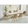Extension table GOLDIE white + gold