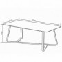 Coffee table RALOS white + gold