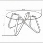 Coffee table SNAPE steklo