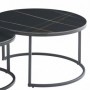 2-set coffee table TINCI black marble + gold