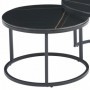 2-set coffee table TINCI black marble + gold