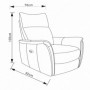 Relax chair LUXEMBURG grey