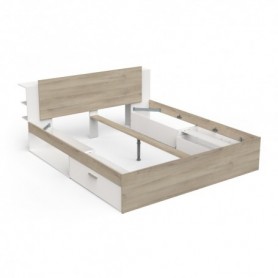 Bed LIFE 385319 180x200 kronberg oak + white