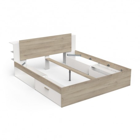 Bed LIFE 385319 180x200 kronberg oak + white