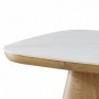 Coffee table BODEN 80 white + brown