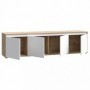 TV chest SKELPE white + oak