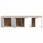 TV chest SKELPE white + oak