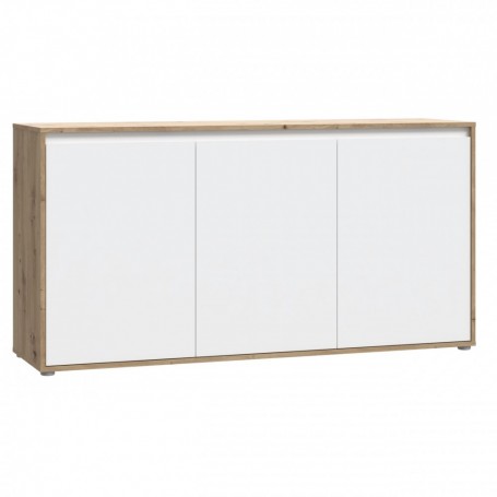 Komoda SKELPE 231 bela + hrast