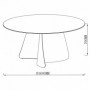 Table PAVAO 160 black