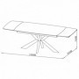 Extendable table OBAN white
