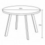 Table DALAS 120x75