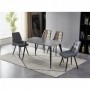 Table DOMATO 140x80 grey marble