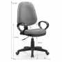 Office chair ROKSANA grey