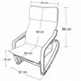 Relax chair ROK blue