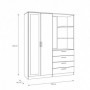 Wardrobe DEWANIA 120 white
