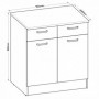 Kuhinjski element BIANCO 6 bel