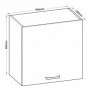 Kuhinjski element BIANCO 8 bel