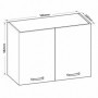 Kuhinjski element BIANCO 9 bel