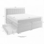 Box spring postelja JASMINA 140x200