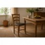 Kitchen chair JISANA PU oak - brown