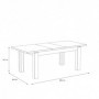 Raztegljiva miza ALCA 160-206x90
