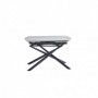 Expandable table VOLTA white gold