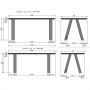 Table legs Nectar LAMBDA 160/180/200/220/240