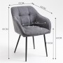 Chair ZORA dark gray