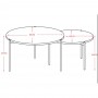 2-part coffee table MATIC 3