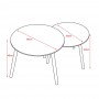 2-set coffee table REGAZ 1