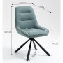 Chair TOZIN turquoise