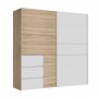 Wardrobe KILIN oak + gray