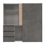 Wardrobe KILIN oak + gray