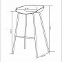 Bar chair DABU gray