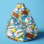 Sitting bean FUNNY BAG shark